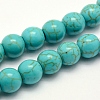 Synthetic Turquoise Beads Strands X-TURQ-F007-01B-4mm-1