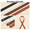   4 Sets 4 Colors PU Imitation Leather Bag Handles FIND-PH0017-28-4