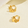 Stainless Steel Flat Round Chandelier Earrings X-JB5555-4