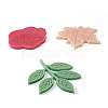 Fashewelry 8Pcs 8 Styles Flower & Leaf DIY Cup Mat Silicone Molds DIY-FW0001-25-3