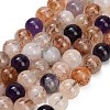 Natural Black Gold Rutilated Quartz Beads Strands GG-CBAC678-A02-10mm-2