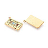304 Stainless Steel Enamel Pendants X-STAS-N124-20G-2
