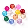 Baking Paint Transparent Glass Beads DGLA-Q022-8mm-M-2