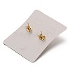 304 Stainless Steel Dangle Stud Earrings EJEW-M040-15-2