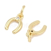 Rack Plating Brass Pendants KK-Q028-25G-3