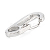 Non-Tarnish 304 Stainless Steel Push Gate Snap Keychain Clasp Findings STAS-C024-13P-3