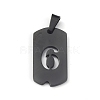 Ion Plating(IP) 304 Stainless Steel Pendants STAS-O127-E06-1