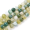 Natural Striped Agate/Banded Agate Beads Strands X-G-G582-8mm-47-1