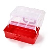 Rectangle Portable PP Plastic Storage Box CON-D007-01D-4