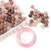 100Pcs 8mm Natural Strawberry Quartz Round Beads DIY-LS0002-51-1
