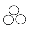 Ion Plating(IP) 304 Stainless Steel Linking Ring STAS-S079-13-B04-B-NF-1