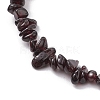 Natural Gemstone Beads Anklets AJEW-AN00583-11-2