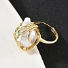 ABS Plastic Pearl Finger Rings RJEW-L128-01G-3