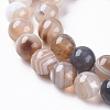 Natural Striped Agate/Banded Agate Beads Strands G-G582-8mm-57-3