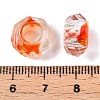 Two Tone Glass European Beads GDA009-1-3