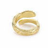 Snake Shape Rack Plating Alloy Cuff Rings RJEW-Q163-031A-RS-2