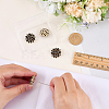 4Pcs Brass Micro Pave Cubic Zirconia Buttons DIY-FG0007-82E-3