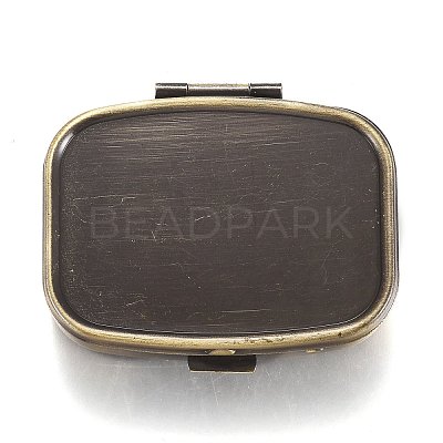 2 Compartmennts Iron Pill Box CON-H013-02AB-1