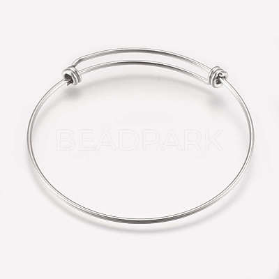 Tarnish Resistant 304 Stainless Steel Expandable Bangles STAS-K182-20P-1