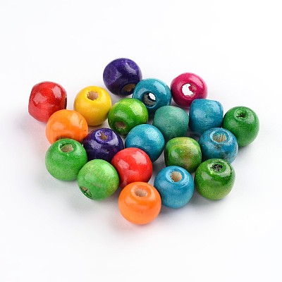 Natural Maple Wood Beads TB12mmY-1