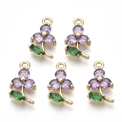 Transparent Glass Pendants X-GLAA-R212-17A-1