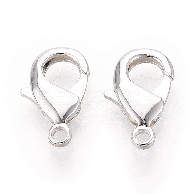 Brass Lobster Claw Clasps KK-YW0004-01D-S-1