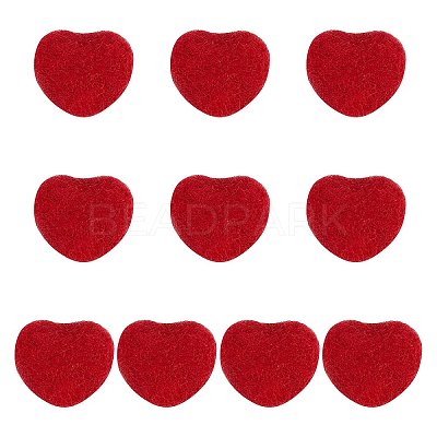 10Pcs Wool Felt Cabochons AJEW-SC0001-48-1