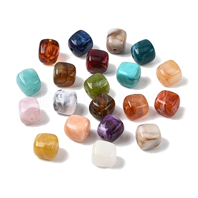 Opaque Acrylic Beads OACR-D320-01-1