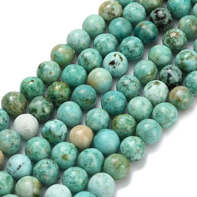 Natural Peruvian Turquoise(Jasper) Beads Strands G-L642-B08-6mm-1