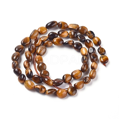 Natural Tiger Eye Beads Strands X-G-L478-45B-1