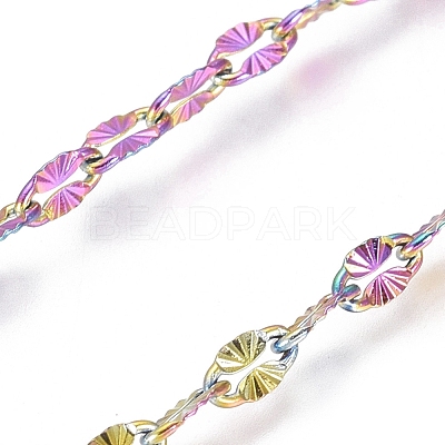 Ion Plating(IP) 304 Stainless Steel Textured Dapped Chains CHS-D004-02-1