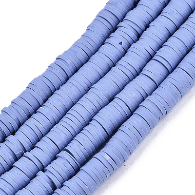 Handmade Polymer Clay Beads Strands CLAY-R089-8mm-023-1