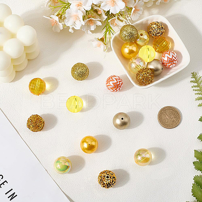 20Pcs 10 Styles Acrylic & Resin Beads Sets DIY-PA0001-02D-1