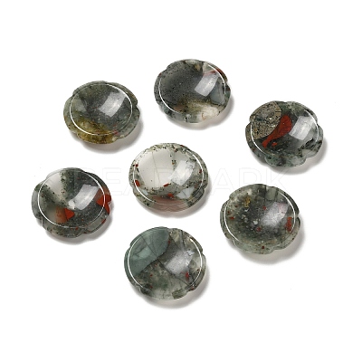 Natural Bloodstone Worry Stones G-E586-01T-1
