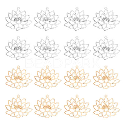 60Pcs 2 Styles Long-Lasting Plated Brass Pendants KK-HY0003-73-1