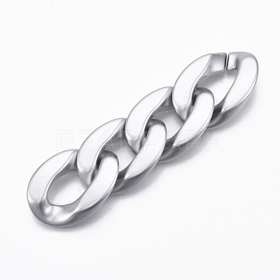 Spray Painted CCB Plastic Linking Rings CCB-R104-03D-02-1