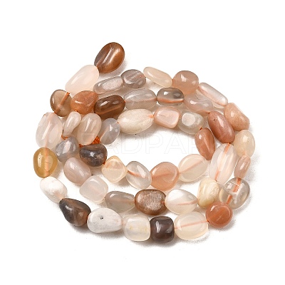 Natural Multi-Moonstone Beads Strands G-F547-06-A-1