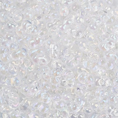 Transparent Colours Rainbow Glass Seed Beads SEED-K010-02-1