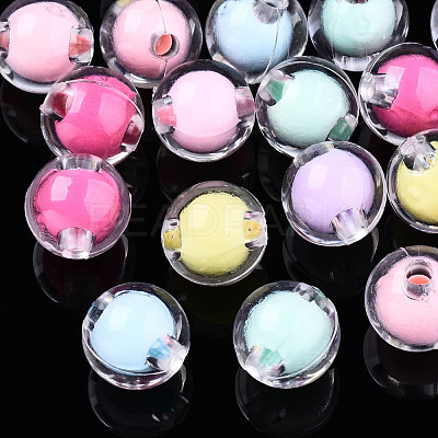 Transparent Acrylic Beads TACR-N011-004A-01-1