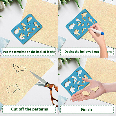Acrylic Earring Handwork Template DIY-WH0359-048-1