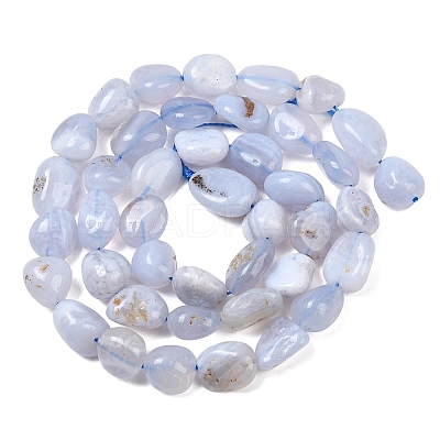 Nautral Blue Lace Agate Beads Strands G-H330-A01-1