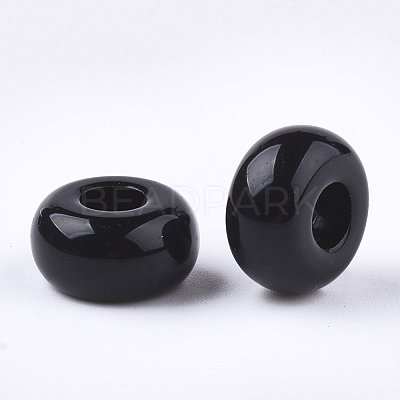 Opaque Acrylic European Beads SACR-T344-06A-1