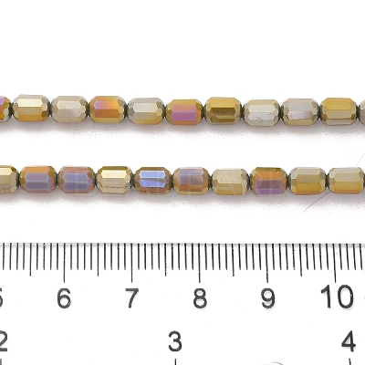 Electroplate Glass Beads Strands EGLA-D031-01G-1