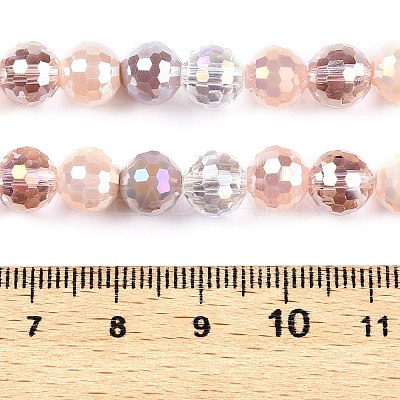 Electroplate Glass Bead Strands GLAA-Z006-01D-1