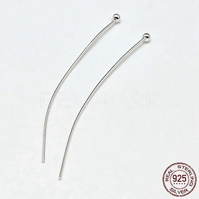 925 Sterling Silver Ball Head Pins STER-F018-03C-1