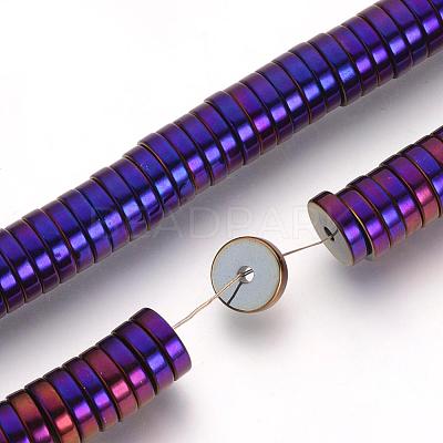 Electroplate Non-magnetic Synthetic Hematite Beads Spacers Strands G-Q486-75-1
