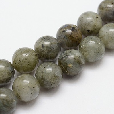 Natural Labradorite Bead Strands G-O155-05B-4mm-1