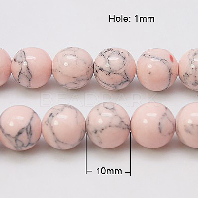 Synthetic Turquoise Beads Strands TURQ-H038-10mm-XXS05-1