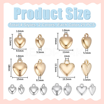200Pcs 8 Styles CCB Plastic Pendants CCB-UN0001-04-1