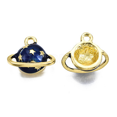 Alloy Enamel Pendants PALLOY-T075-65G-RS-1